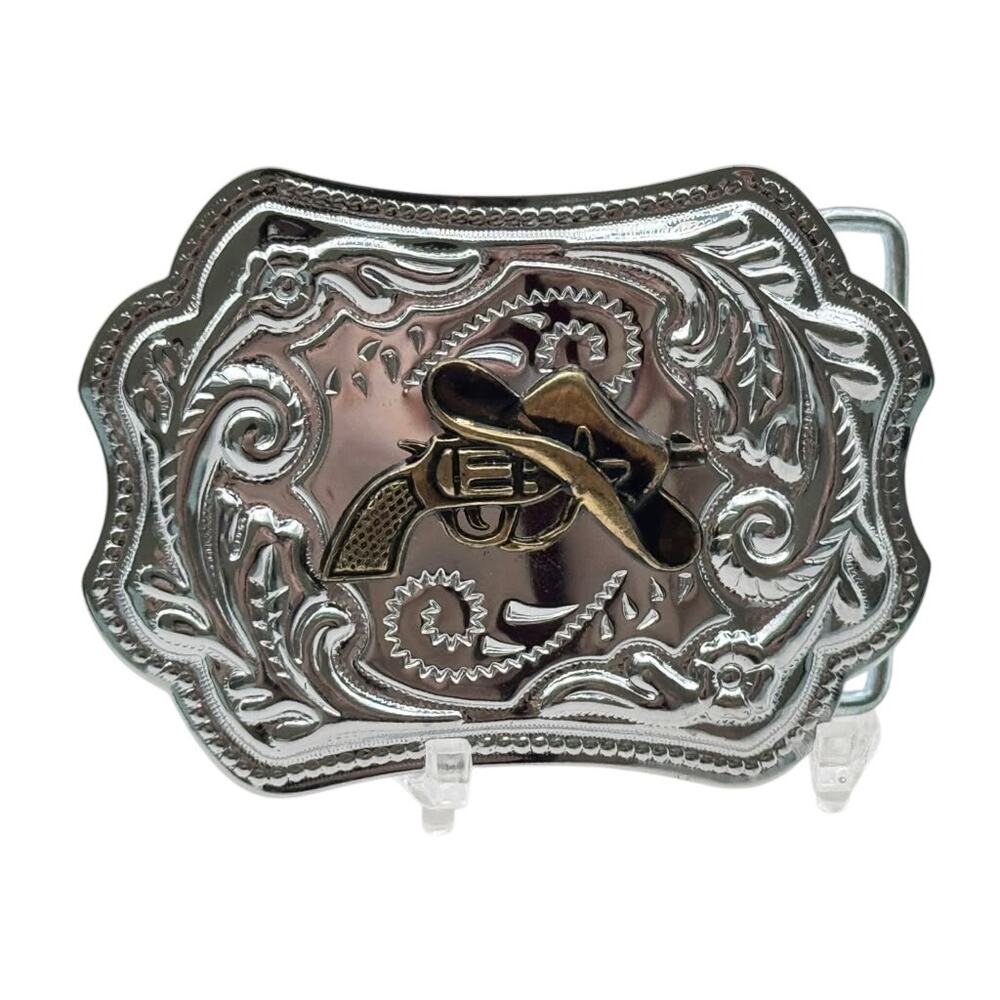 Montana Silversmiths Cowboy on Bucking Horse Western Belt Buckle